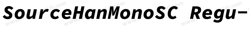SourceHanMonoSC Regu字体转换